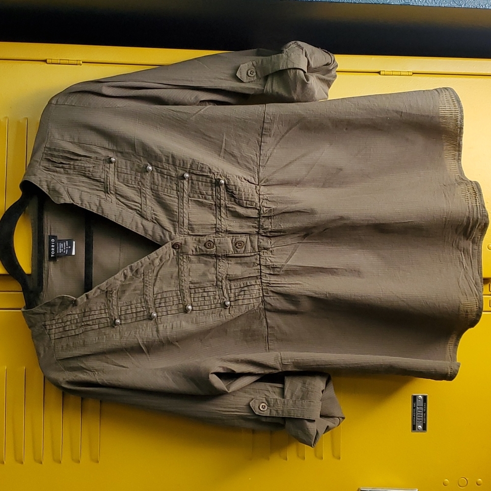 Torrid military blouse
